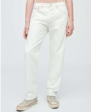RE/DONE 50s Straight Jeans Faded White Mens Size 38